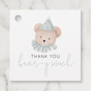 Vielen Dank Bear-y Much Square Gefälligetags Geschenkanhänger