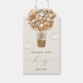 Vielen Dank Beary Much Baby Dusche Geschenkanhänger