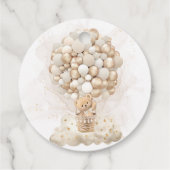 Vielen Dank Beary Much Beige Bear Baby Dusche Geschenkanhänger (Rückseite)