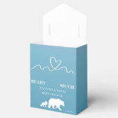 Vielen Dank Beary Much Blue Baby Dusche Geschenkschachtel (Geöffnet)