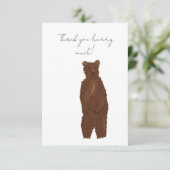 Vielen Dank Beary Much Dankeskarte (Stehend Vorderseite)