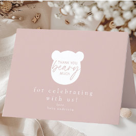 Vielen Dank Beary Much Dankeskarte