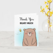 Vielen Dank Beary Much Karte (Gelbe Blume)