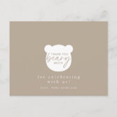 Vielen Dank Beary Much Postkarte (Vorderseite)