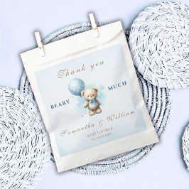 Vielen Dank Beary Much Watercolor Teddy Bär Geschenktütchen