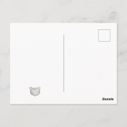 Vielen Dank beary Postkarte (Rückseite)