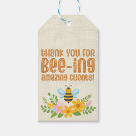 Vielen Dank Bee Honey Client Wertschätzung Realtor Geschenkanhänger