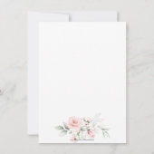 Vielen Dank Beerdigung Beileid Pink Roses Floral Dankeskarte (Rückseite)