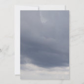 Vielen Dank Beerdigung Bewölkung Beileid Trauerkar Dankeskarte (Rückseite)