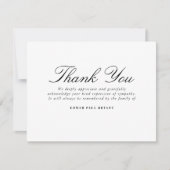 Vielen Dank Beerdigungskarten Foto Dankeskarte (Vorderseite)