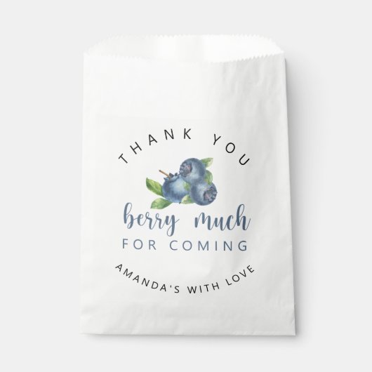 Vielen Dank, Beere Geschenktütchen (Vorderseite)