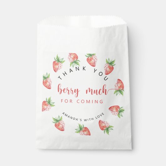 Vielen Dank, Beere Geschenktütchen (Vorderseite)
