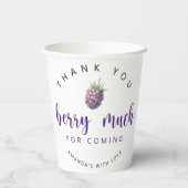 Vielen Dank, Beere Pappbecher (Rückseite)