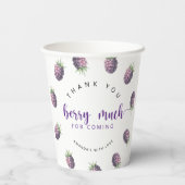 Vielen Dank, Beere Pappbecher (Rückseite)