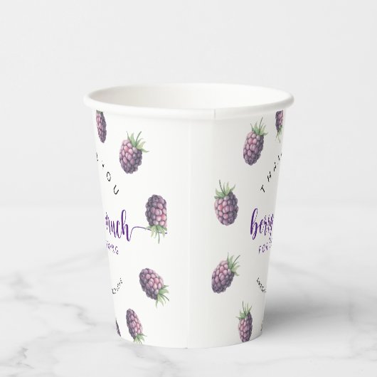 Vielen Dank, Beere Pappbecher (Rechts)