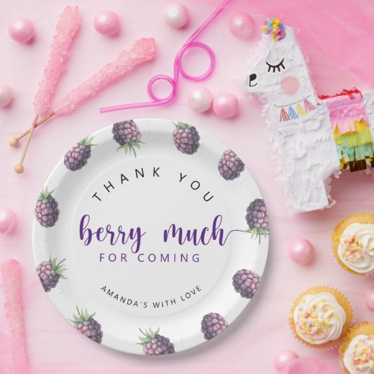 Vielen Dank, Beere Pappteller (Party)