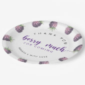 Vielen Dank, Beere Pappteller (Schrägansicht)