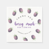 Vielen Dank, Beere Serviette (Vorderseite)