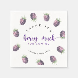 Vielen Dank, Beere Serviette