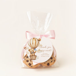 Vielen Dank Beige Hot Air Ballon Teddy Bear Geschenkanhänger