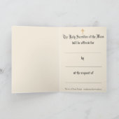 Vielen Dank Beileid Beileid Bedauern Jesus Dankeskarte (Innenseite)