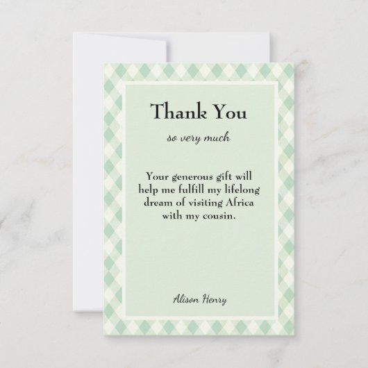 Vielen Dank Benutzerdefinierter bearbeitbarer Text Dankeskarte (Vorderseite)