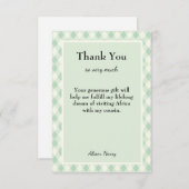 Vielen Dank Benutzerdefinierter bearbeitbarer Text Dankeskarte (Vorne/Hinten)