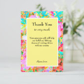 Vielen Dank Benutzerdefinierter bearbeitbarer Text Dankeskarte (Stehend Vorderseite)