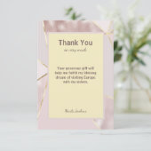 Vielen Dank Benutzerdefinierter bearbeitbarer Text Dankeskarte (Stehend Vorderseite)