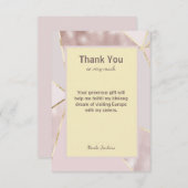 Vielen Dank Benutzerdefinierter bearbeitbarer Text Dankeskarte (Vorne/Hinten)