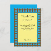 Vielen Dank Benutzerdefinierter bearbeitbarer Text Dankeskarte (Vorne/Hinten)