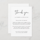 Vielen Dank, benutzerdefiniertes Foto einfach Begleitkarte (Vorne/Hinten)