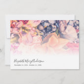 Vielen Dank Bereavement Bright Floral Memorial Dankeskarte (Rückseite)