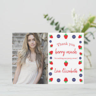 Vielen Dank, Berry Much Brautparty Vielen Dank Dankeskarte