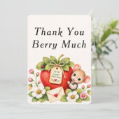 Vielen Dank Berry Much Karte (Stehend Vorderseite)
