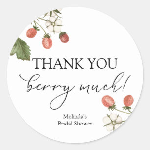 Vielen Dank Berry Much Runder Aufkleber