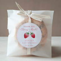 Vielen Dank Berry Much Strawberries Red Pink Gefal