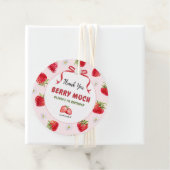 Vielen Dank, Berry Much Strawberry 1. Geburtstag Geschenkanhänger (Beispiel)
