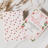 Vielen Dank, Berry Much Strawberry Birthday Card Dankeskarte