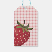Vielen Dank Berry Much Sweet Strawberry Geschenk T Geschenkanhänger (Rückseite)