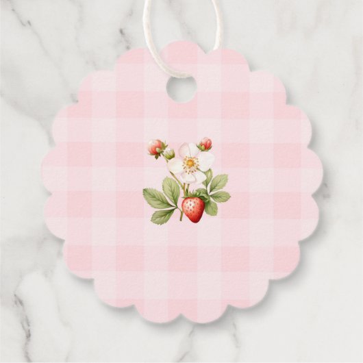 Vielen Dank, berry viel Strawberry vielen Dank Geschenkanhänger (Rückseite)