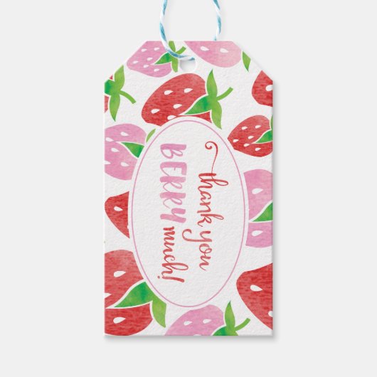 Vielen Dank BERRY Vielen Dank für Ihre Unterstützu Geschenkanhänger (Vorderseite)