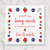 Vielen Dank, Berry, vielen Dank Geschenkanhänger (Rückseite)