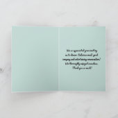 VIELEN DANK/BERUF/HATTE EINE GROSSE ZEIT/SCHULDIGK KARTE (Innenseite)