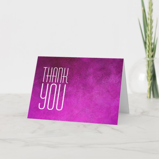 Vielen Dank Beruflich Modernes Rosa Schlicht Dankeskarte (Vorderseite)