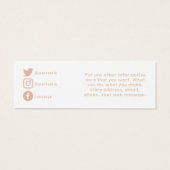 Vielen Dank, Bestellung, Social Media einfügen Kar (Rückseite)