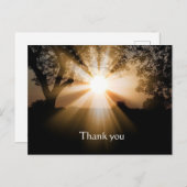 Vielen Dank Bibelschrift Sunrise Breaking Landscha Postkarte (Vorne/Hinten)