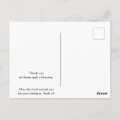 Vielen Dank Bibelschrift Sunrise Breaking Landscha Postkarte (Rückseite)