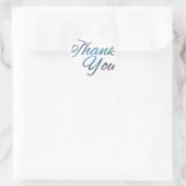 Vielen Dank Bilder Runder Aufkleber (Tasche)