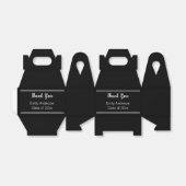 Vielen Dank, Black and White Grad Abschluss Geschenkschachtel (Ungefaltet)